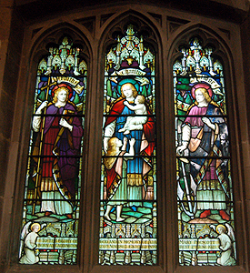 Stained glass window in the north aisle June 2012